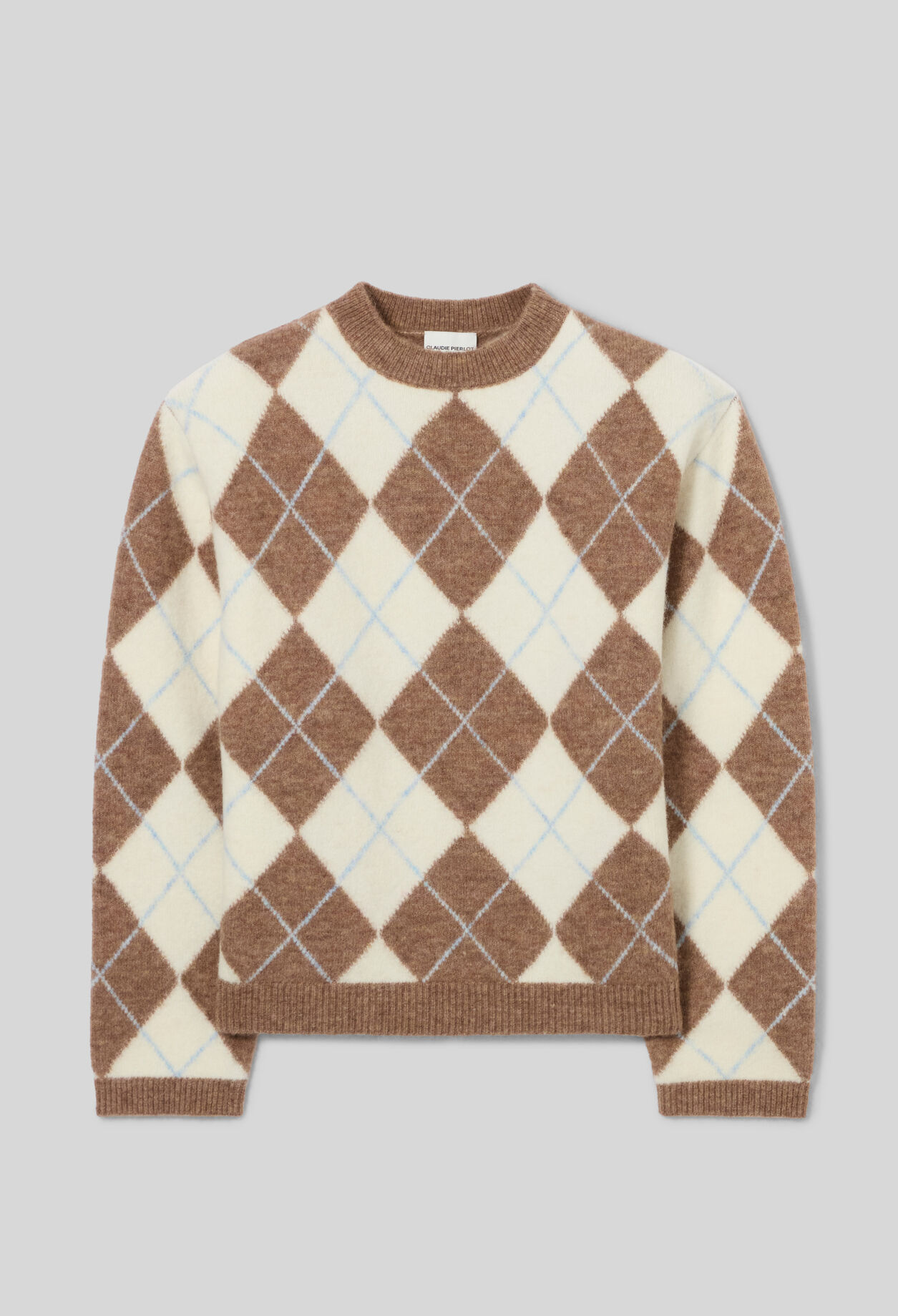 Mehrfarbiger gerader Pullover