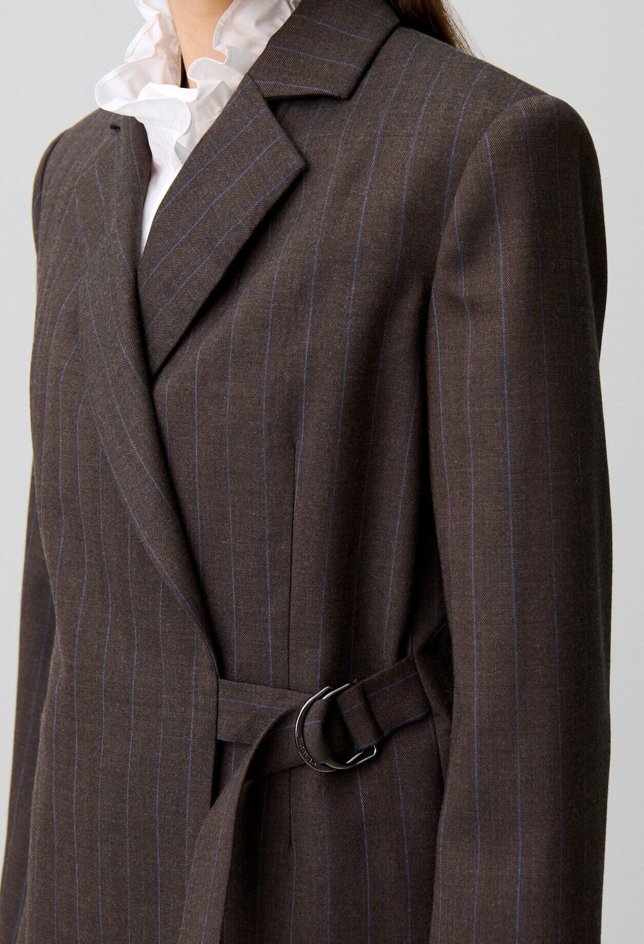 Gerader gestreifter Blazer