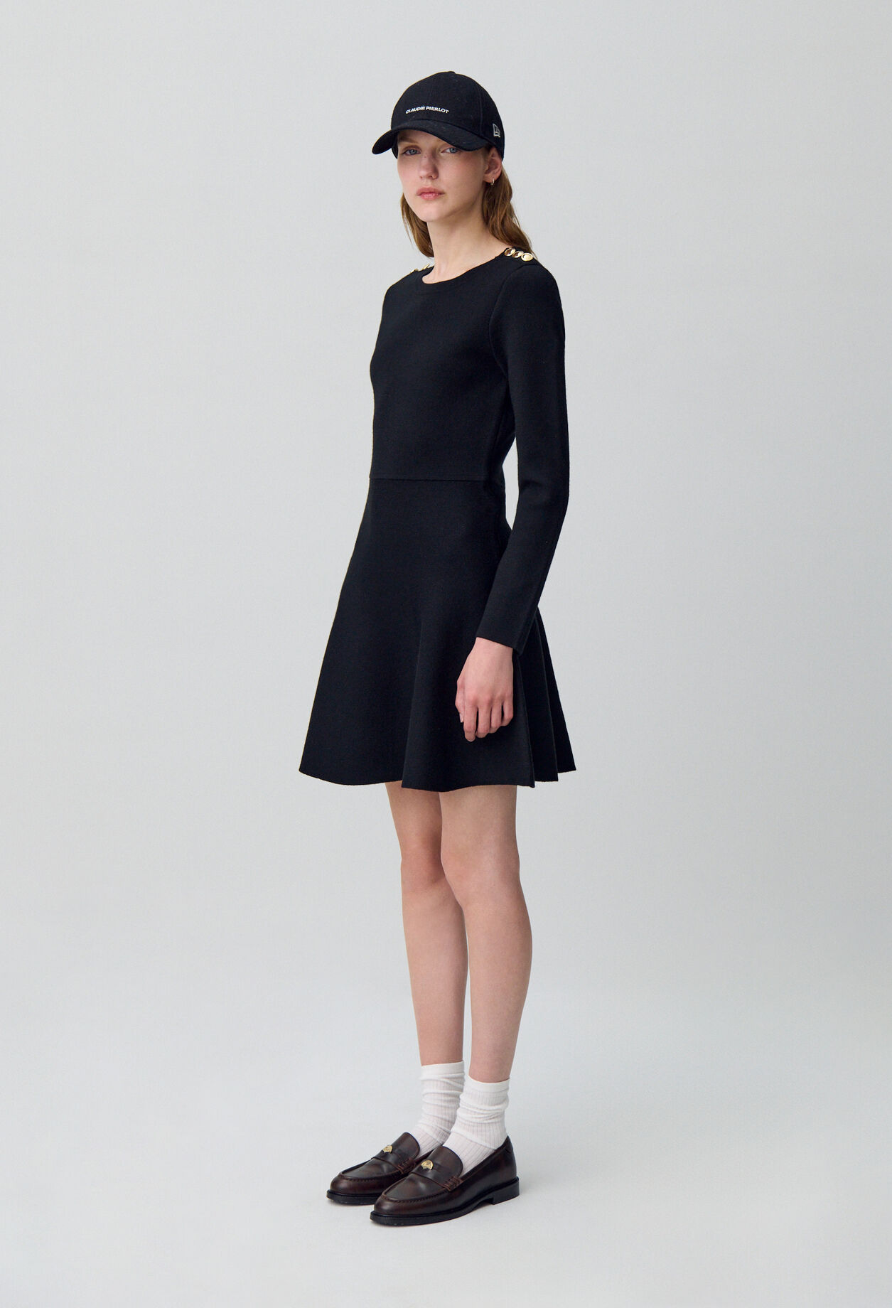 Strickkleid in Skater-Optik