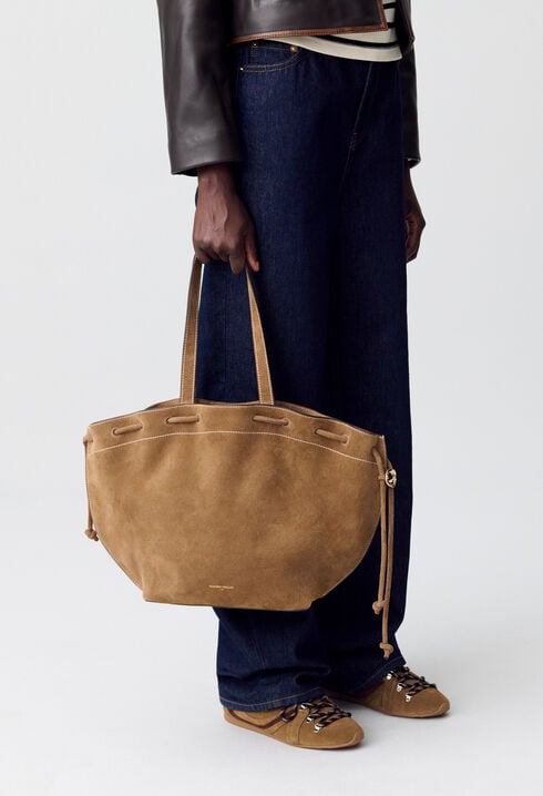 Shopper-Tasche aus Wildleder