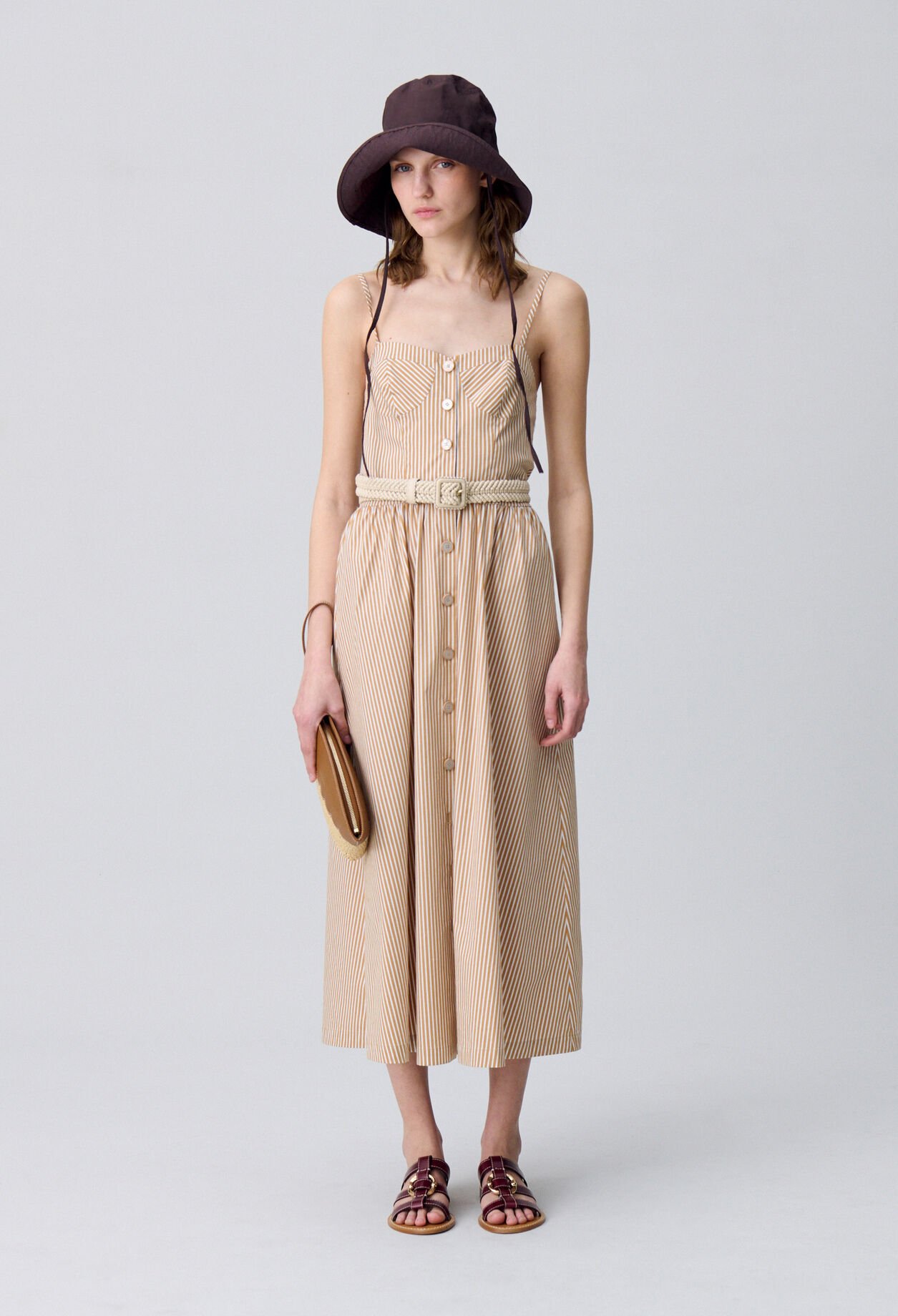 Gestreiftes Maxikleid