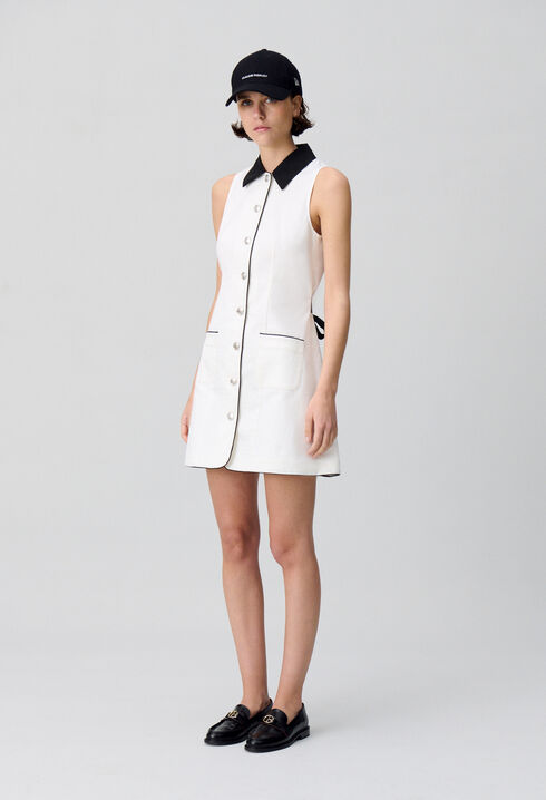 Ärmelloses kurzes Kleid