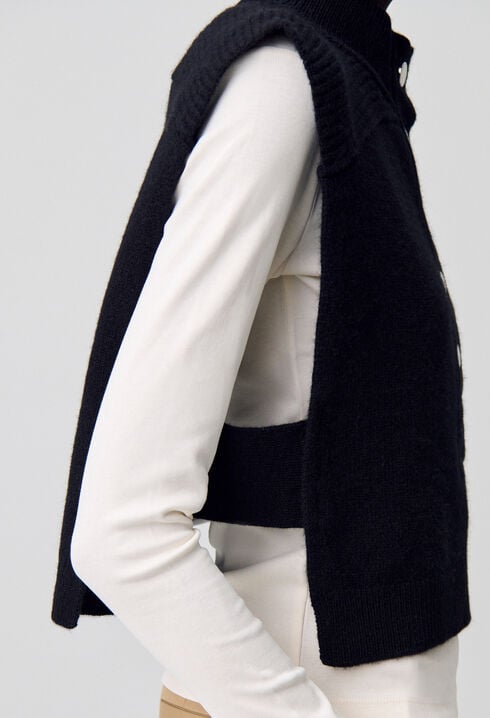 Ärmelloses Stricktop