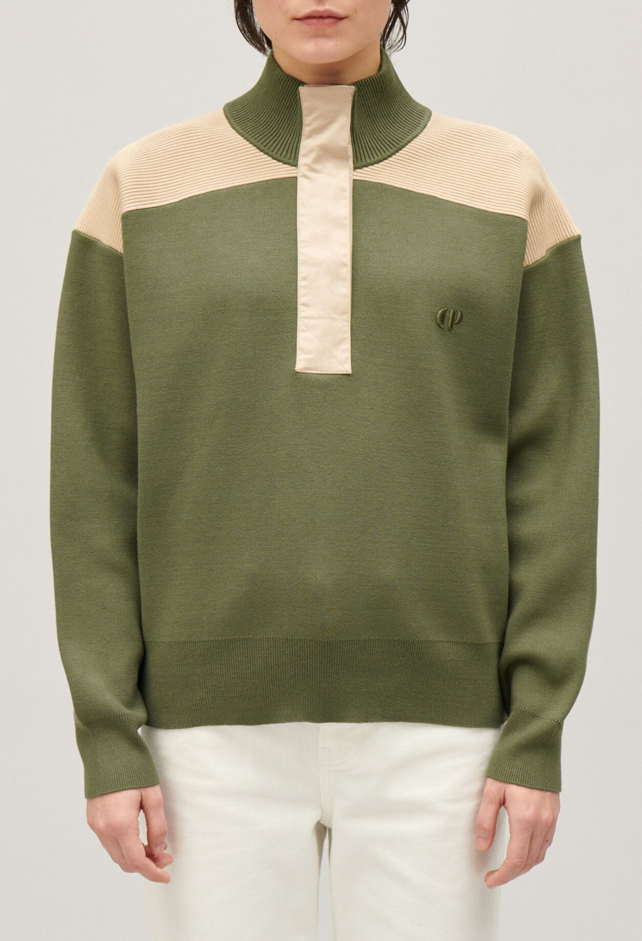 Minimum Sweatshirt mit Trucker-Kragen