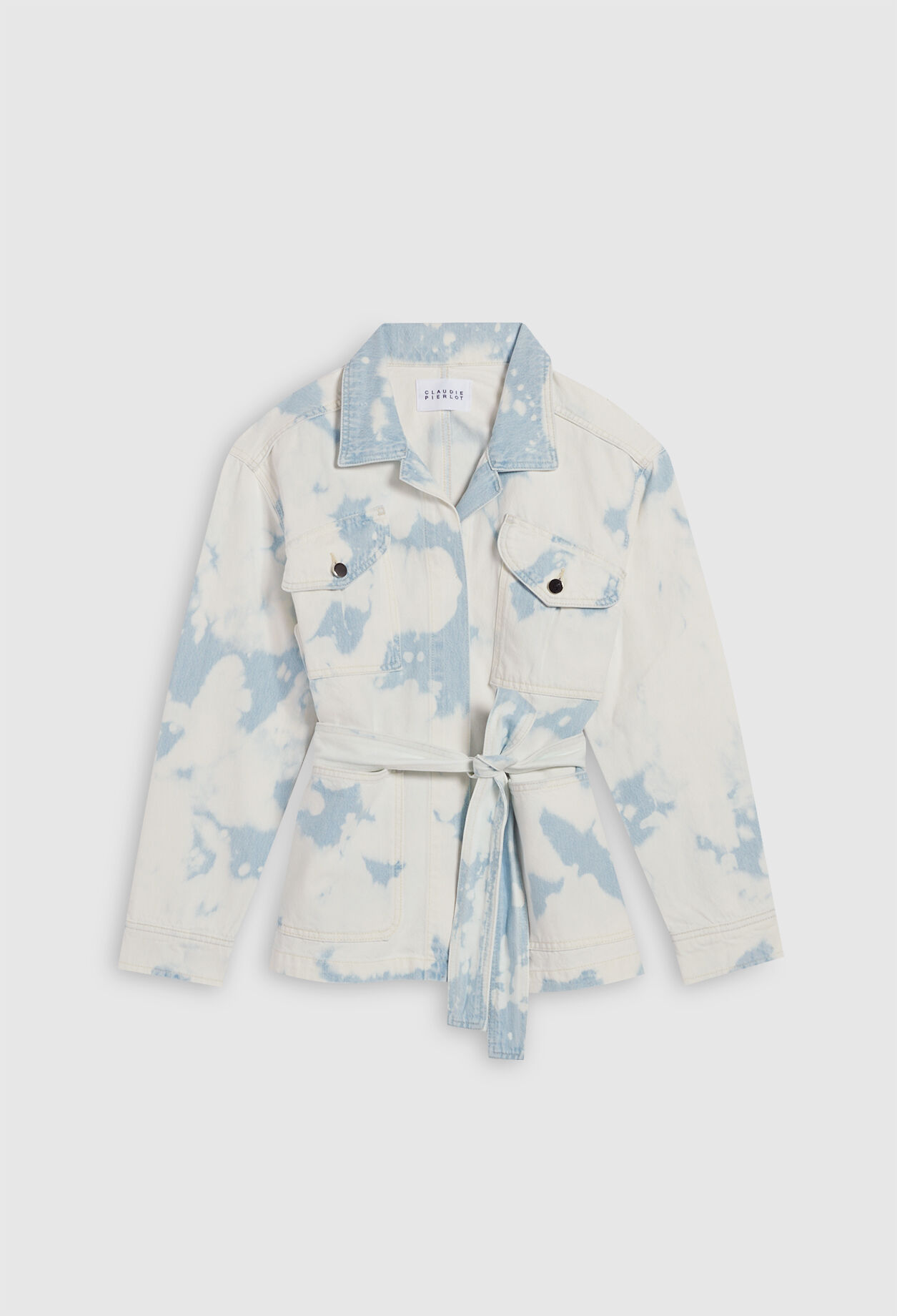 Jeansjacke mit langen Ärmeln