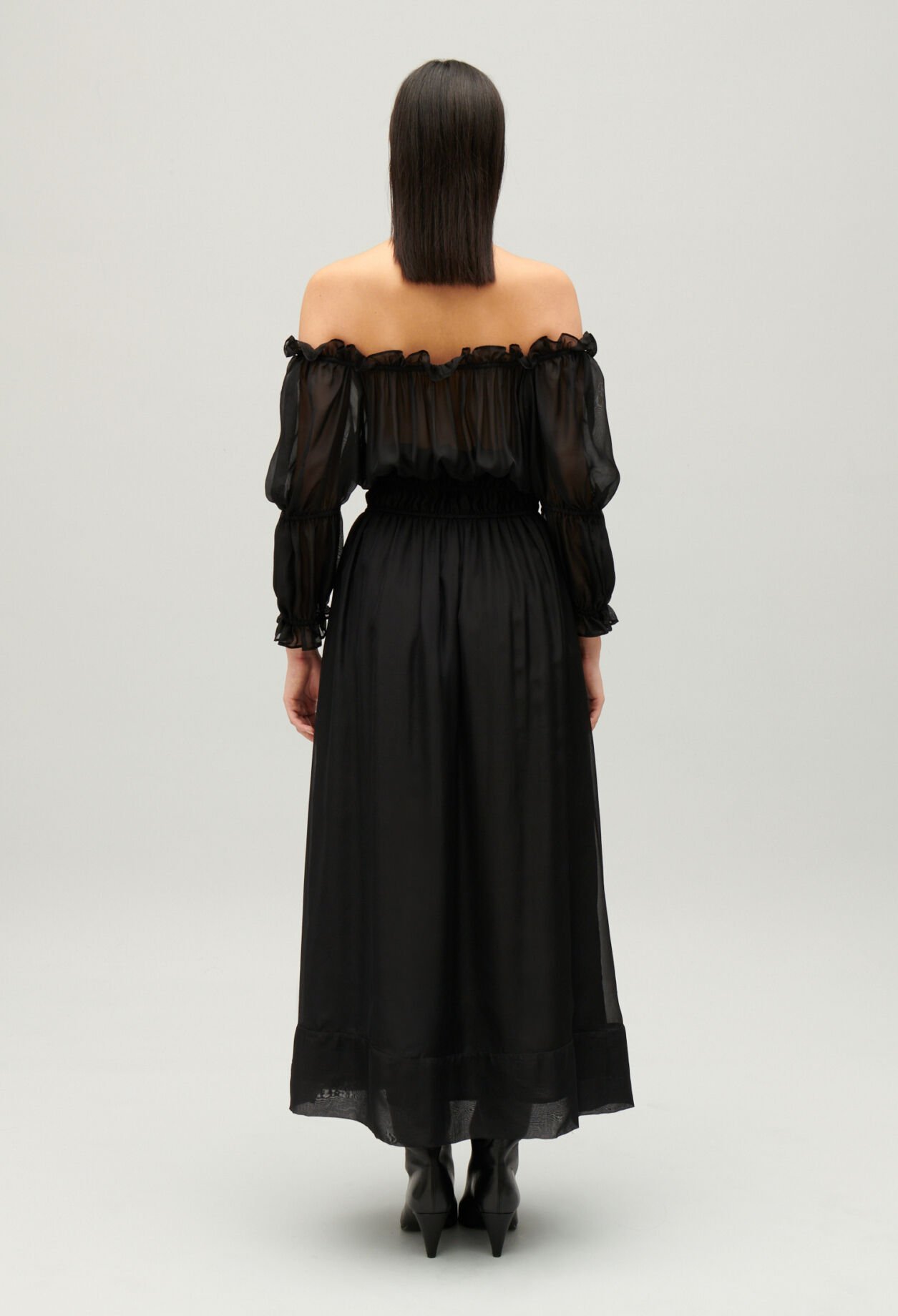 Langes Kleid Schwarz