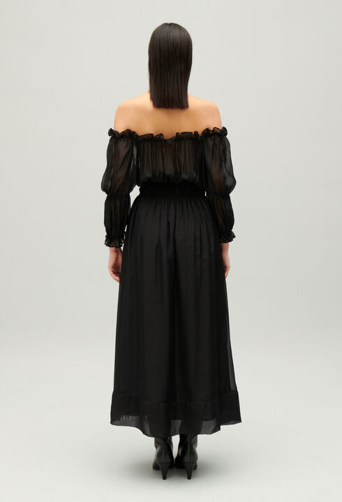 Langes Kleid Schwarz