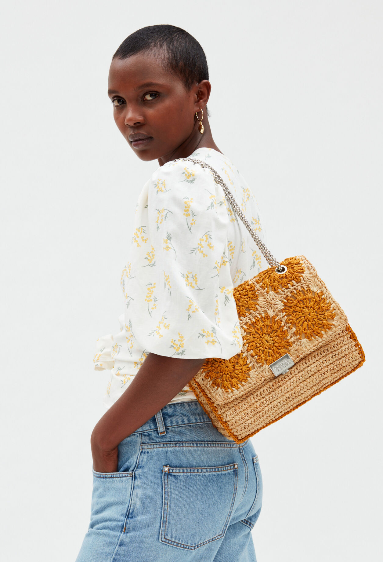 Basttasche, Mimose