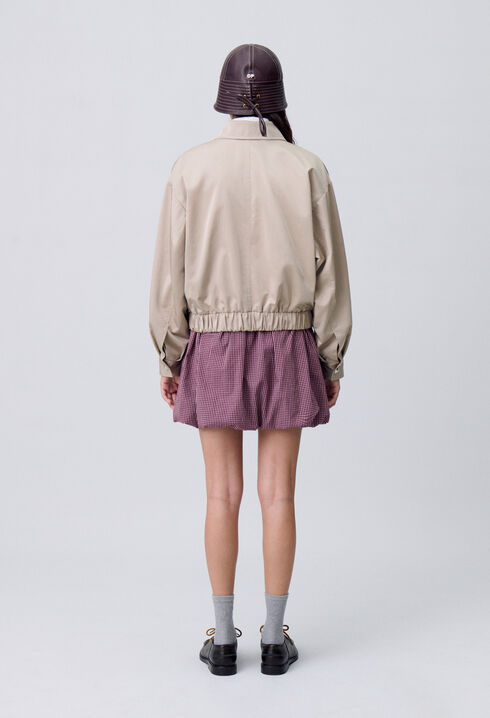 Übergroße Reißverschlussjacke