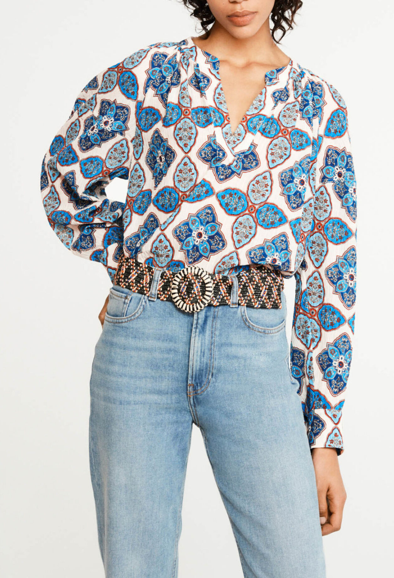 Bedruckte Bluse