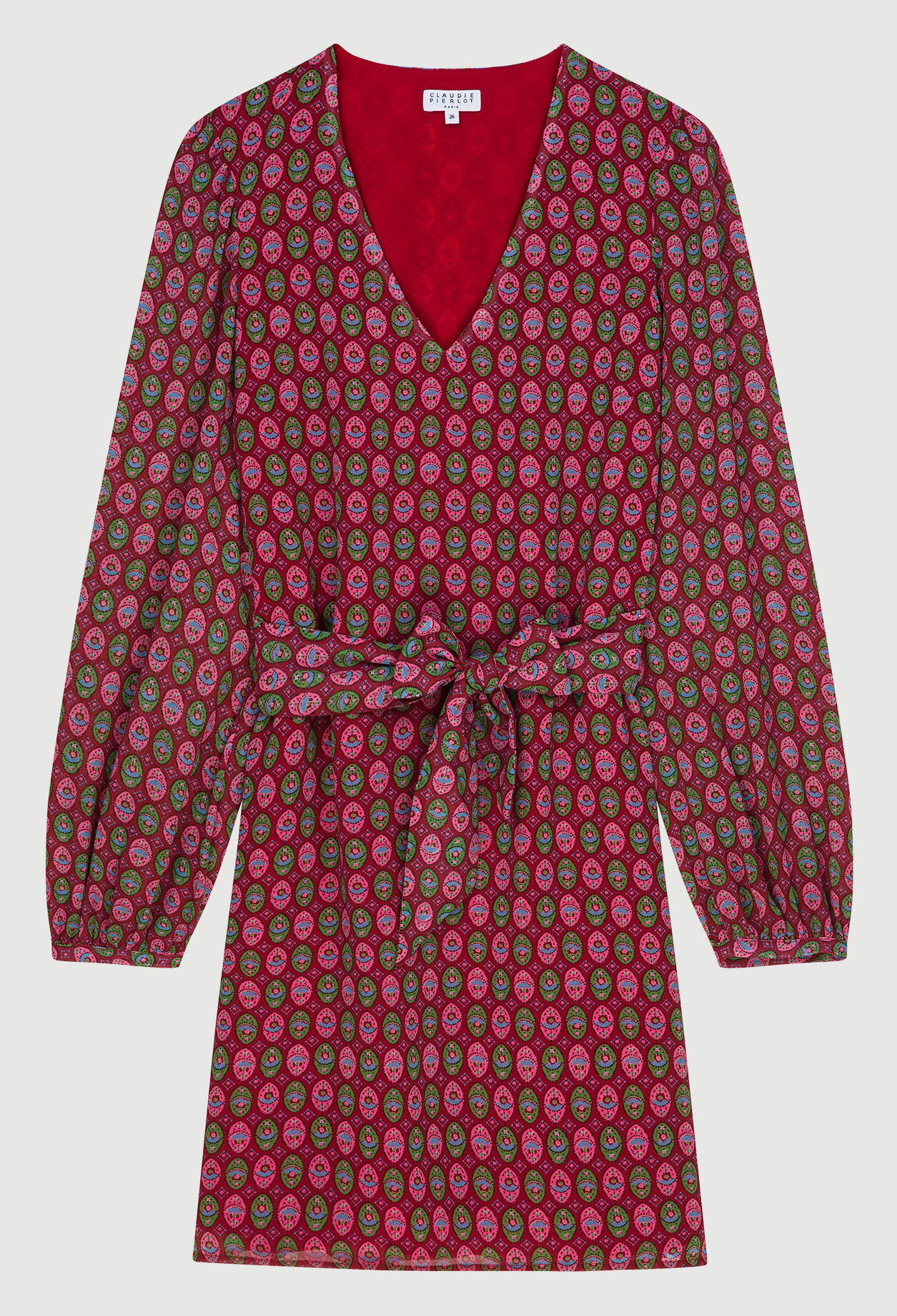 Kurzes Kleid mit Ballonärmeln