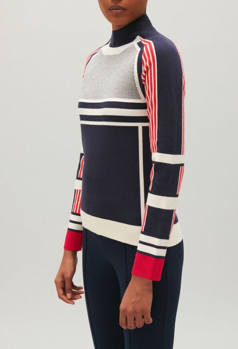 Jacquard-Strickpullover