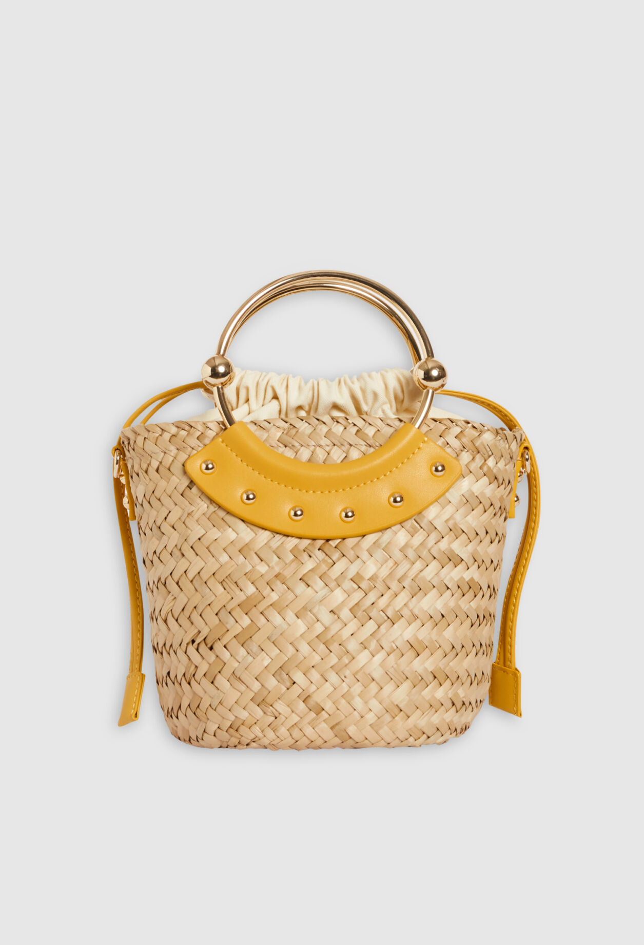 Mini-Handtasche Abeille aus Stroh