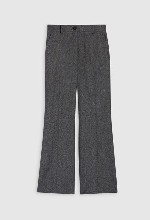 Flare-Hose, grau meliert