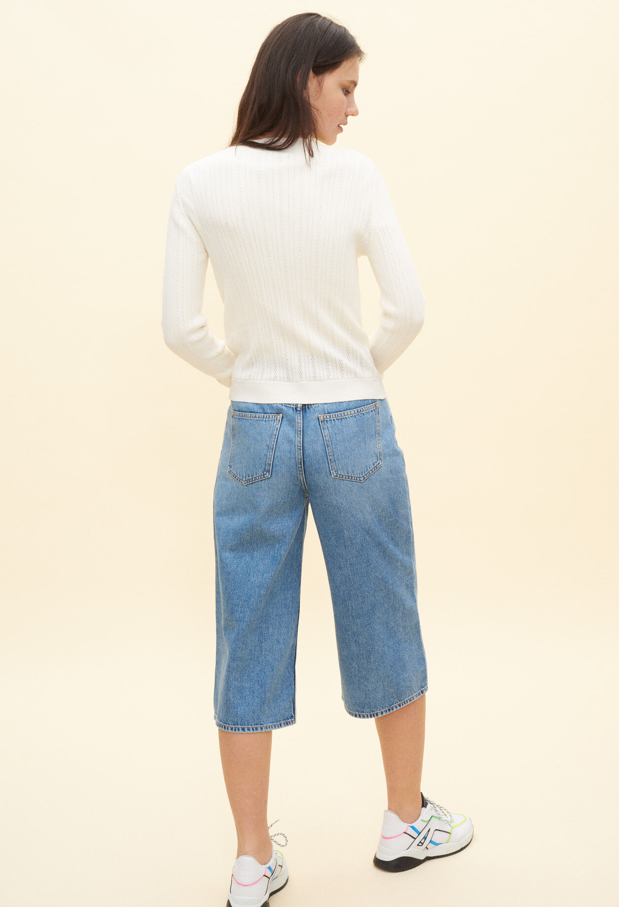 Cardigan im Ajourstrick