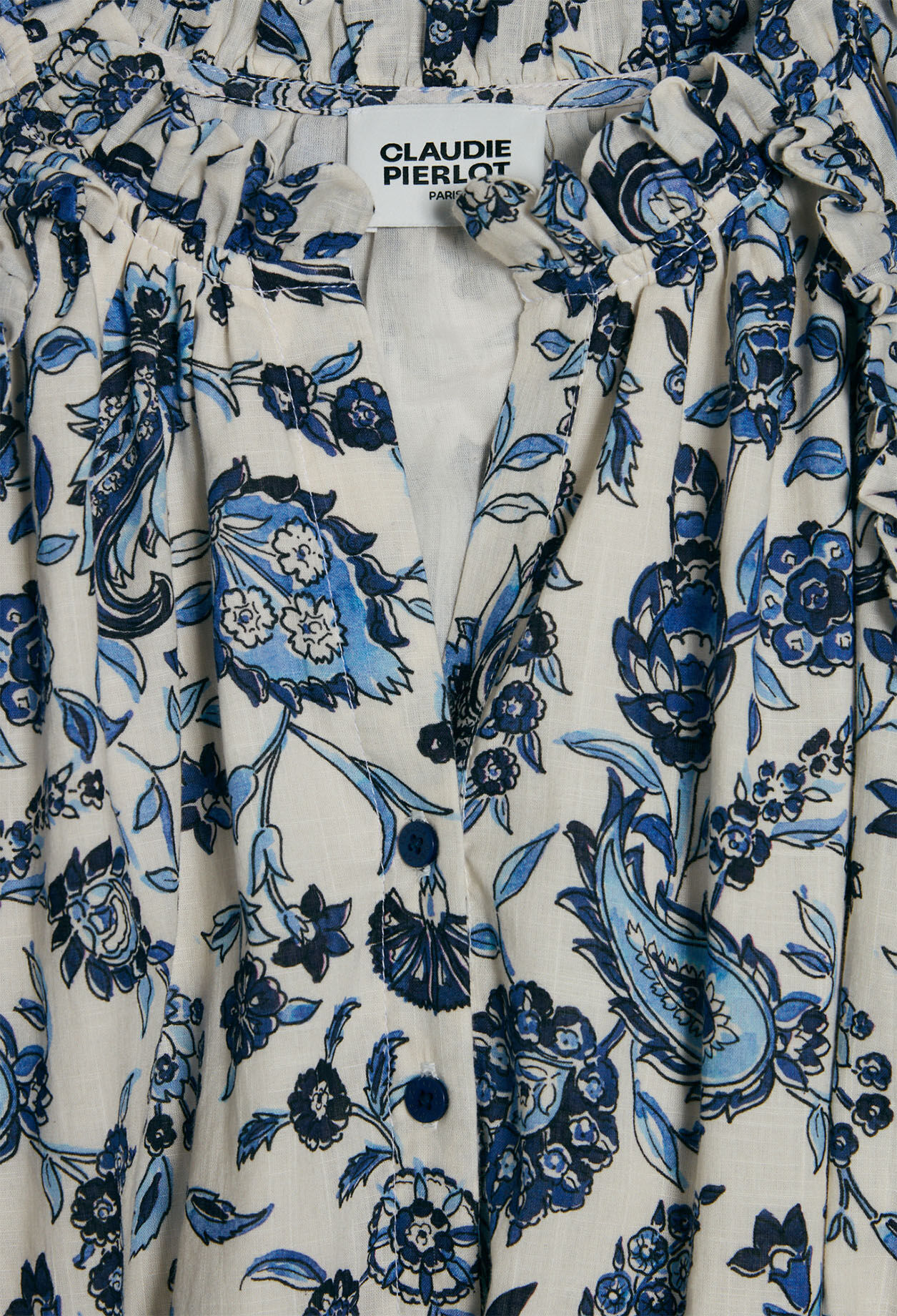 Kleid mit Gürtel und Blumenmuster