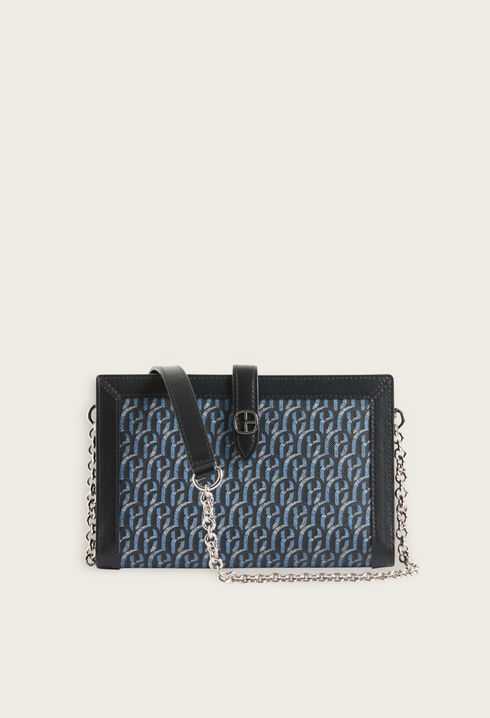 Portefeuille-Clutch mit Monogramm-Motiv