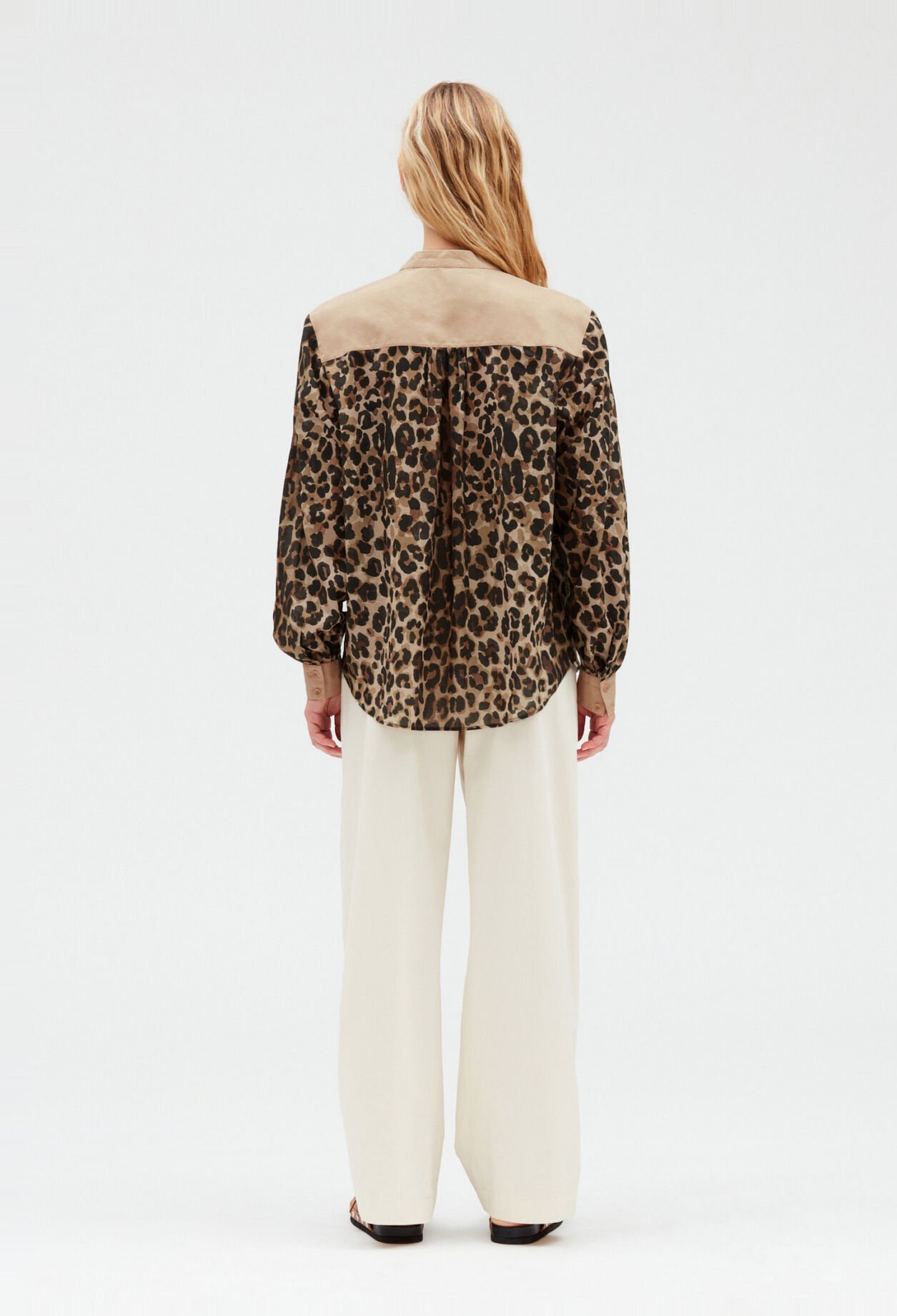 Bluse mit Leoparden-Print