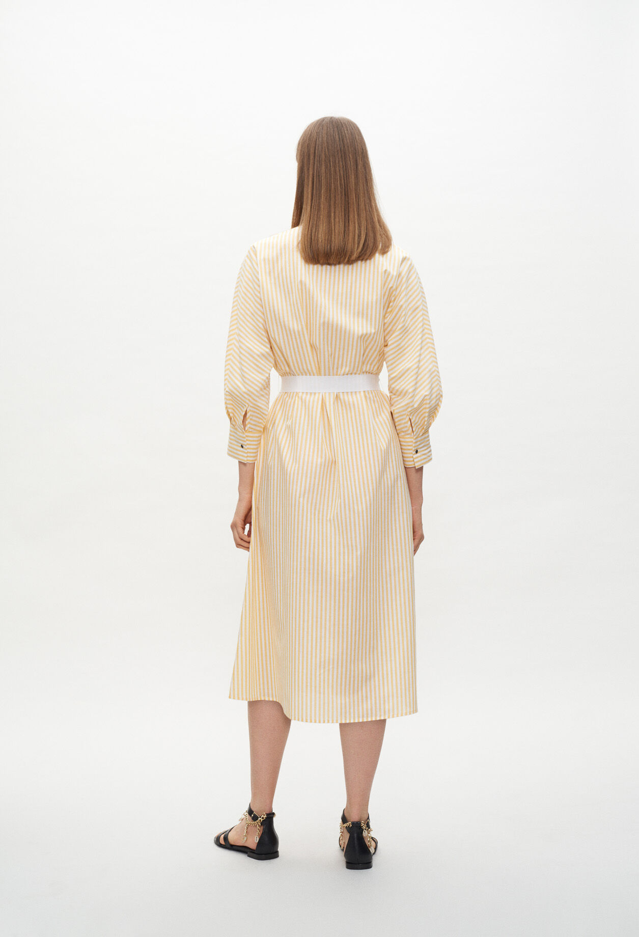 Blusenkleid mit Gürtel