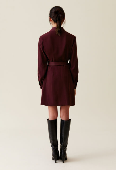 Wickelkleid mit Reverskragen