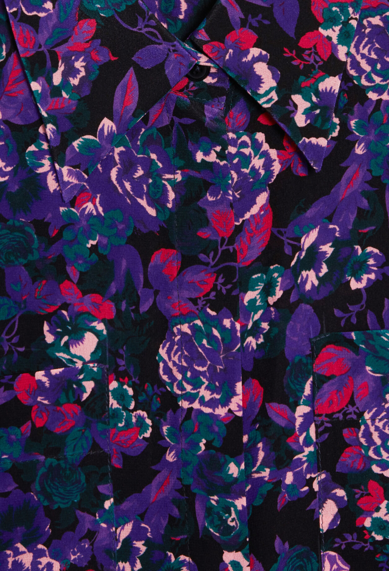 Hemdbluse aus Seide mit Printmuster