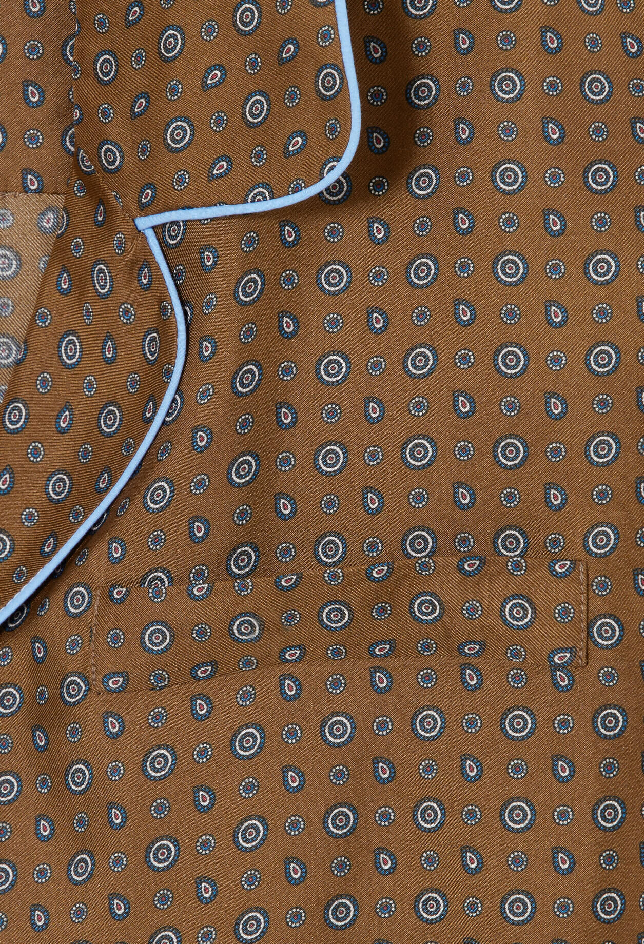 Bedruckte Seidenbluse