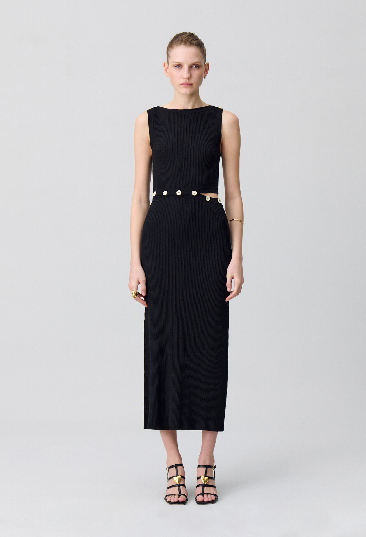 Knielanges Strickkleid