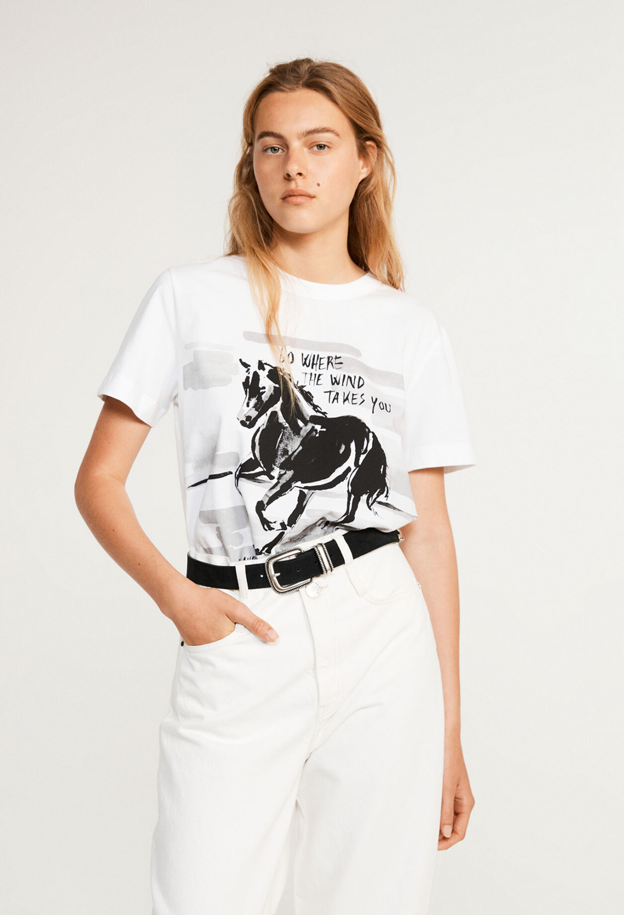 T-Shirt mit Printmotiv aus Bio-Baumwolle