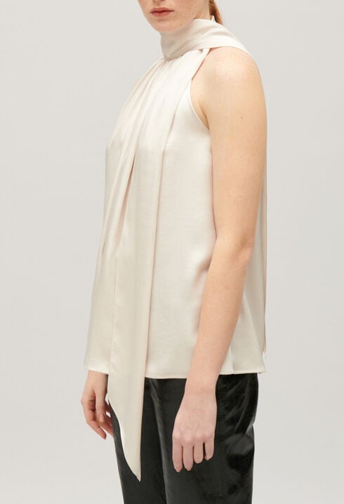Flie&szlig;endes Top in Beige