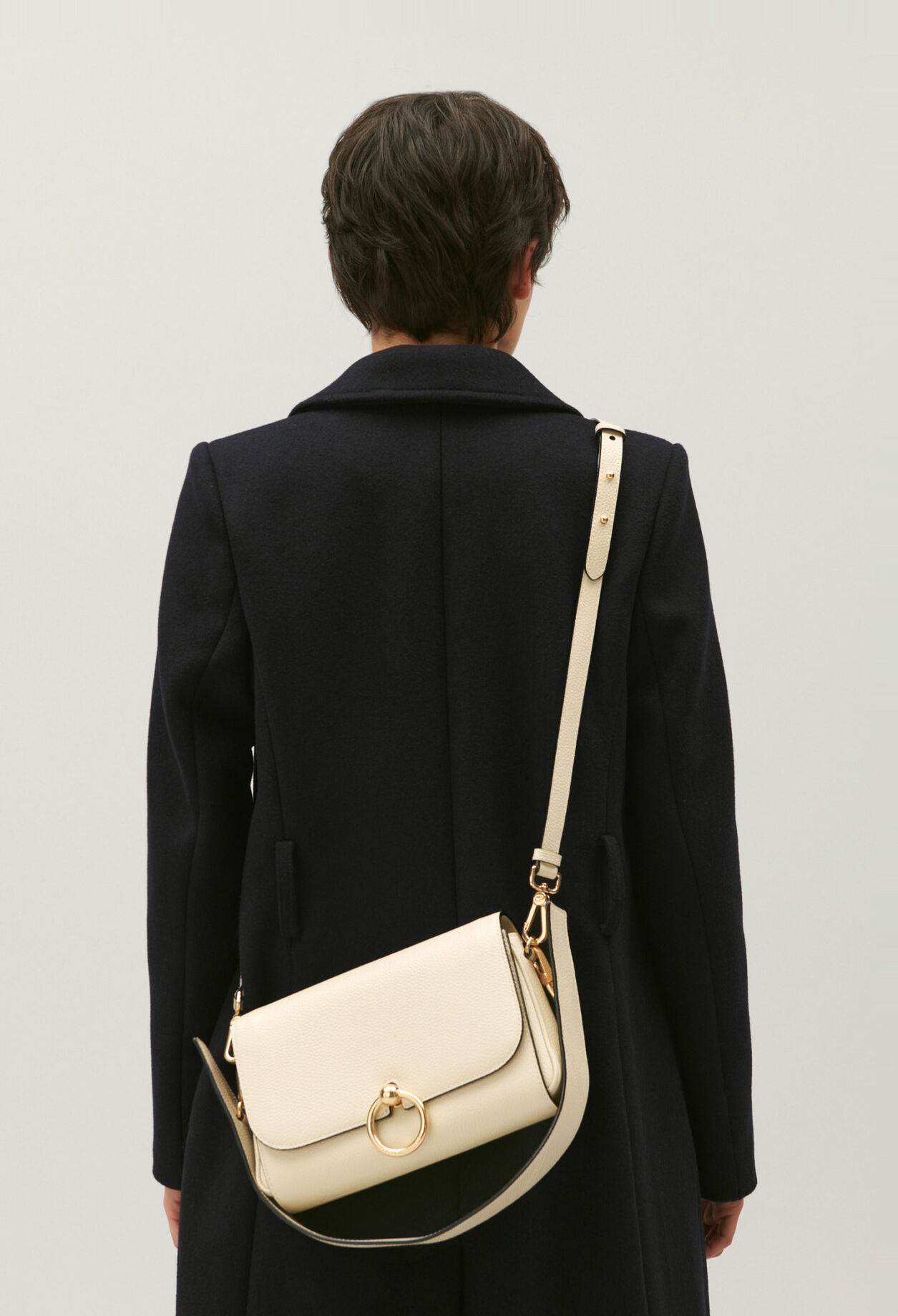 Schultertasche Leder