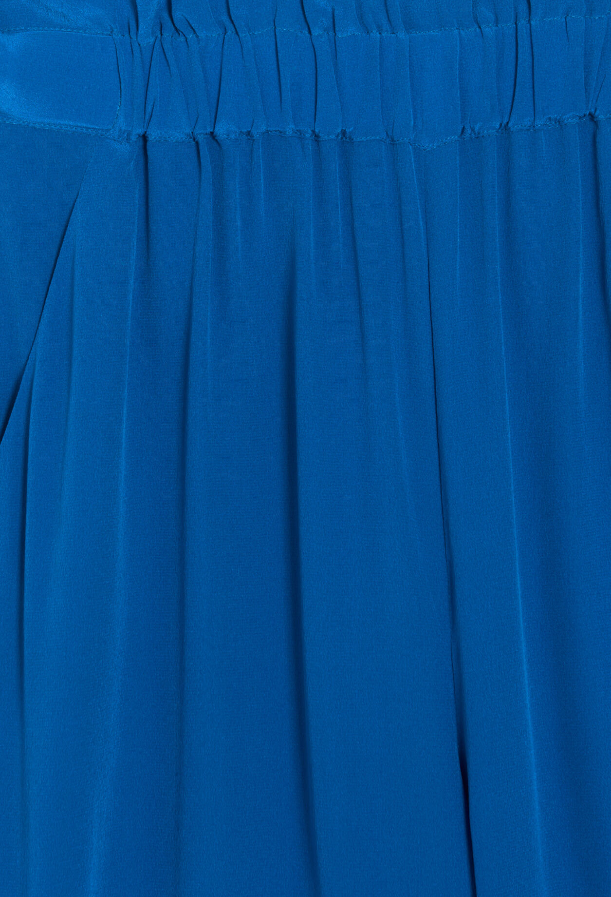 Hose aus Seide, blau