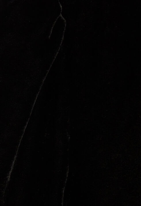 Kurzes Rififi-Kleid aus schwarzem Samt