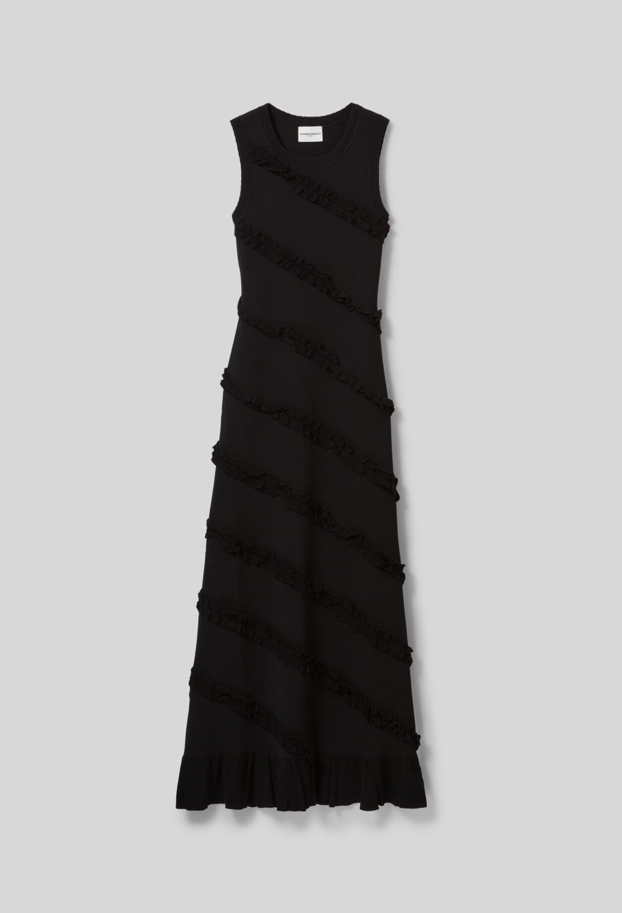 Langes Kleid aus feinem Strick