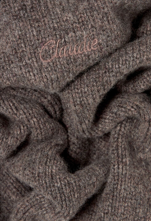 Strick-Snood mit Kapuze