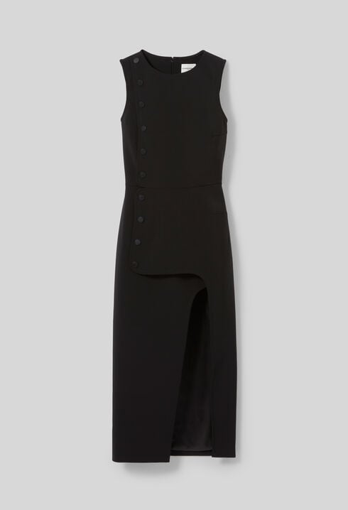 Langes schwarzes Kleid