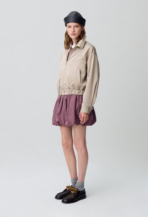 Übergroße Reißverschlussjacke