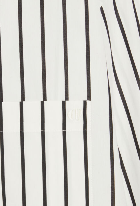 Gestreifte Oversize-Hemdbluse