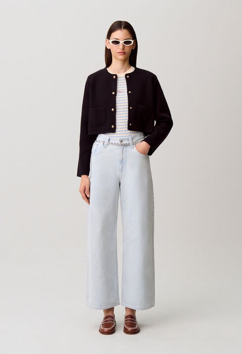 Verwaschene Denim-Jeans