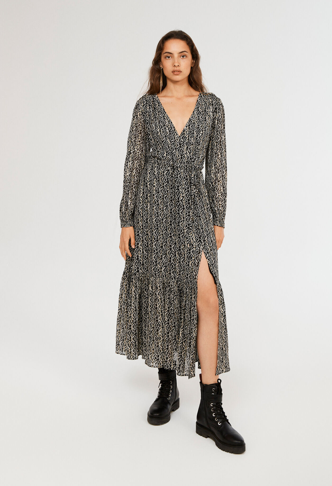 Bedrucktes Midikleid