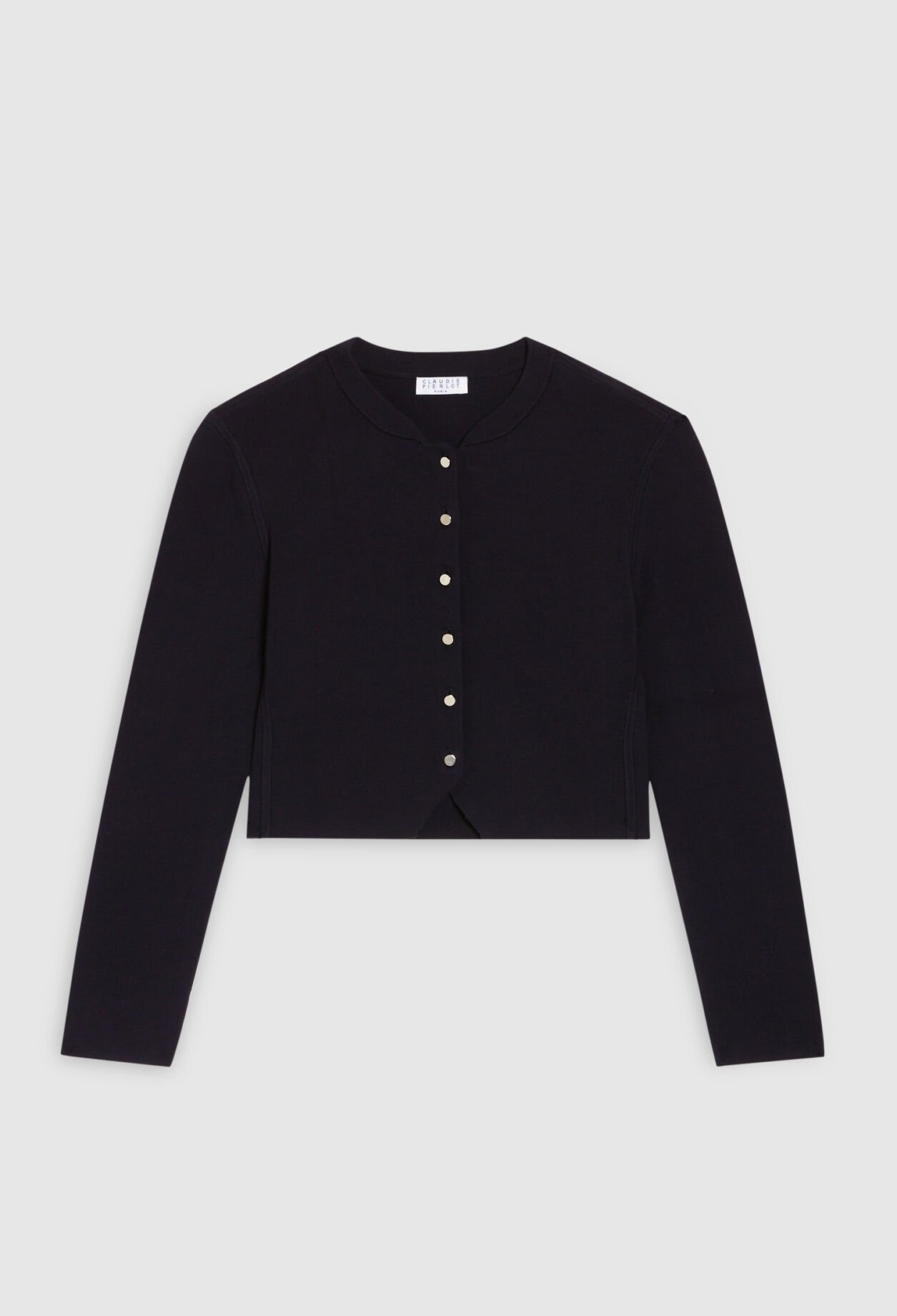 Kurzer Cardigan mit langen Ärmeln