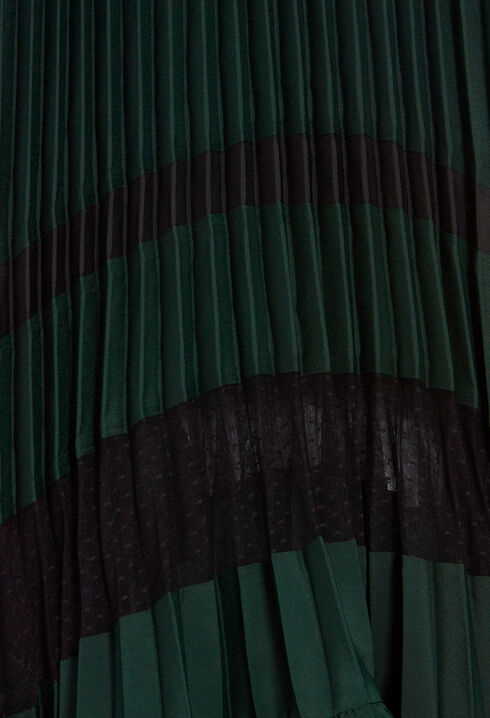 Plissiertes Midikleid