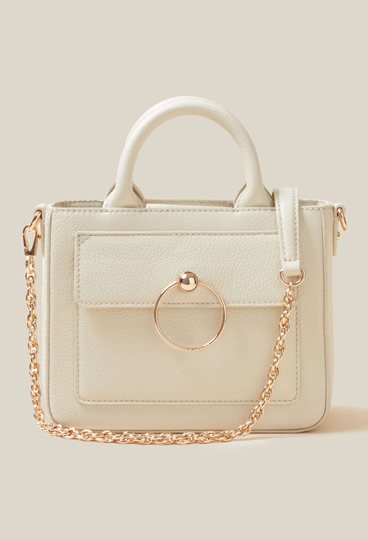 Anouck Tasche genarbtem Leder Kette