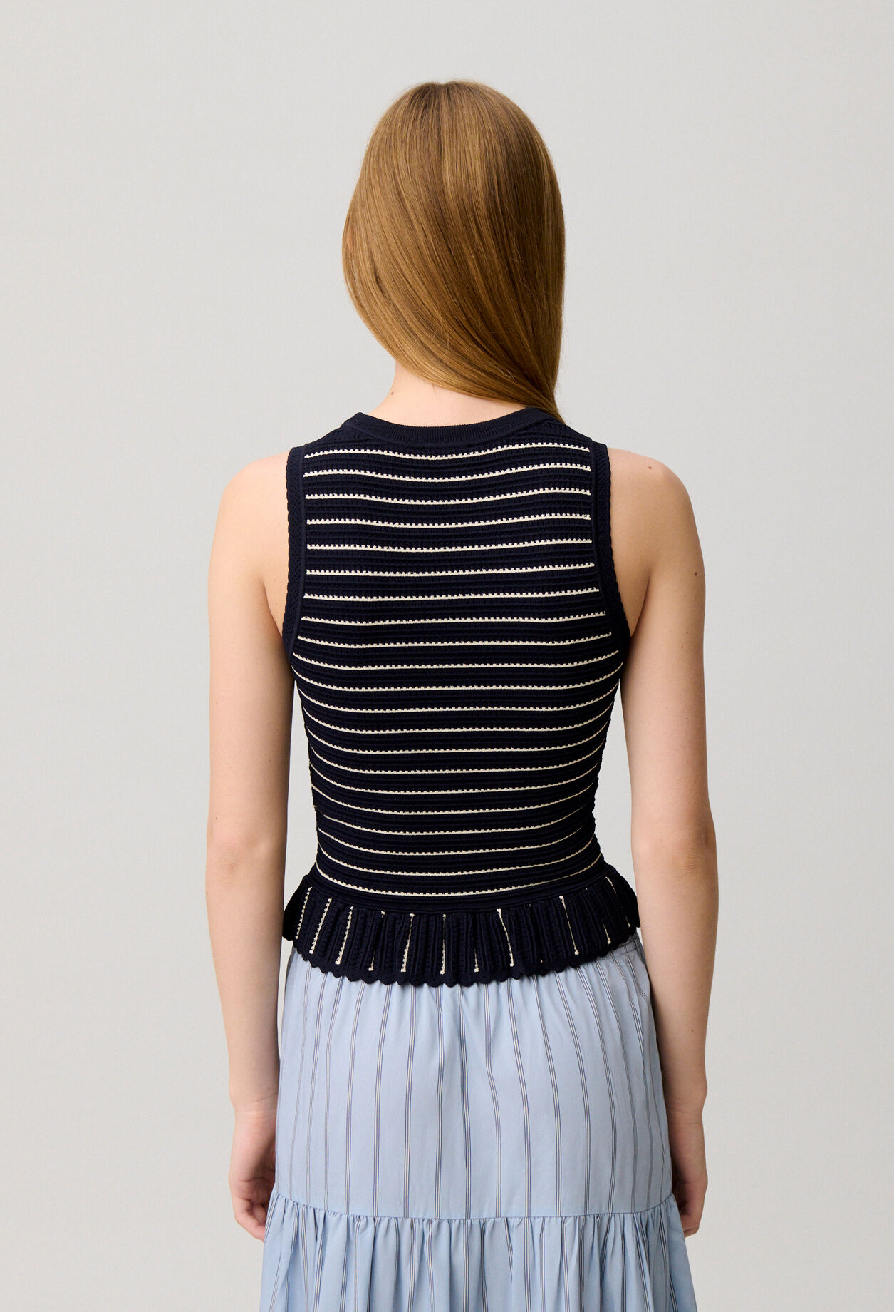 Gestreiftes Stricktop