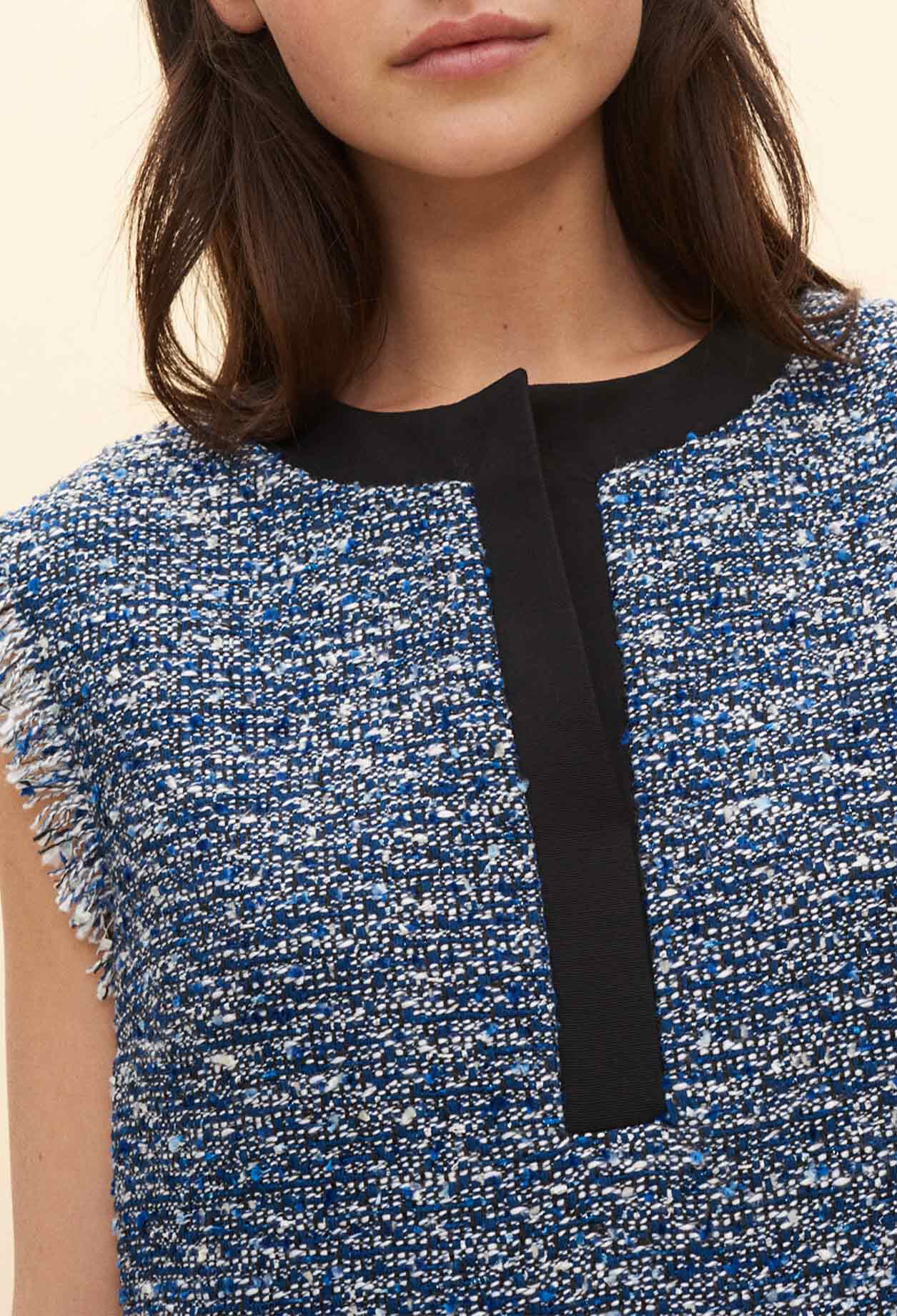 Tweedkleid ohne Ärmel