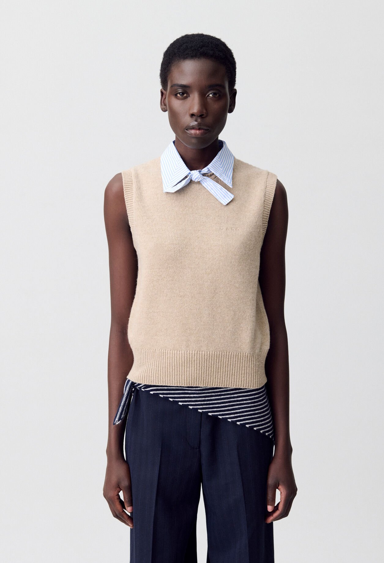 Ärmelloser Pullover