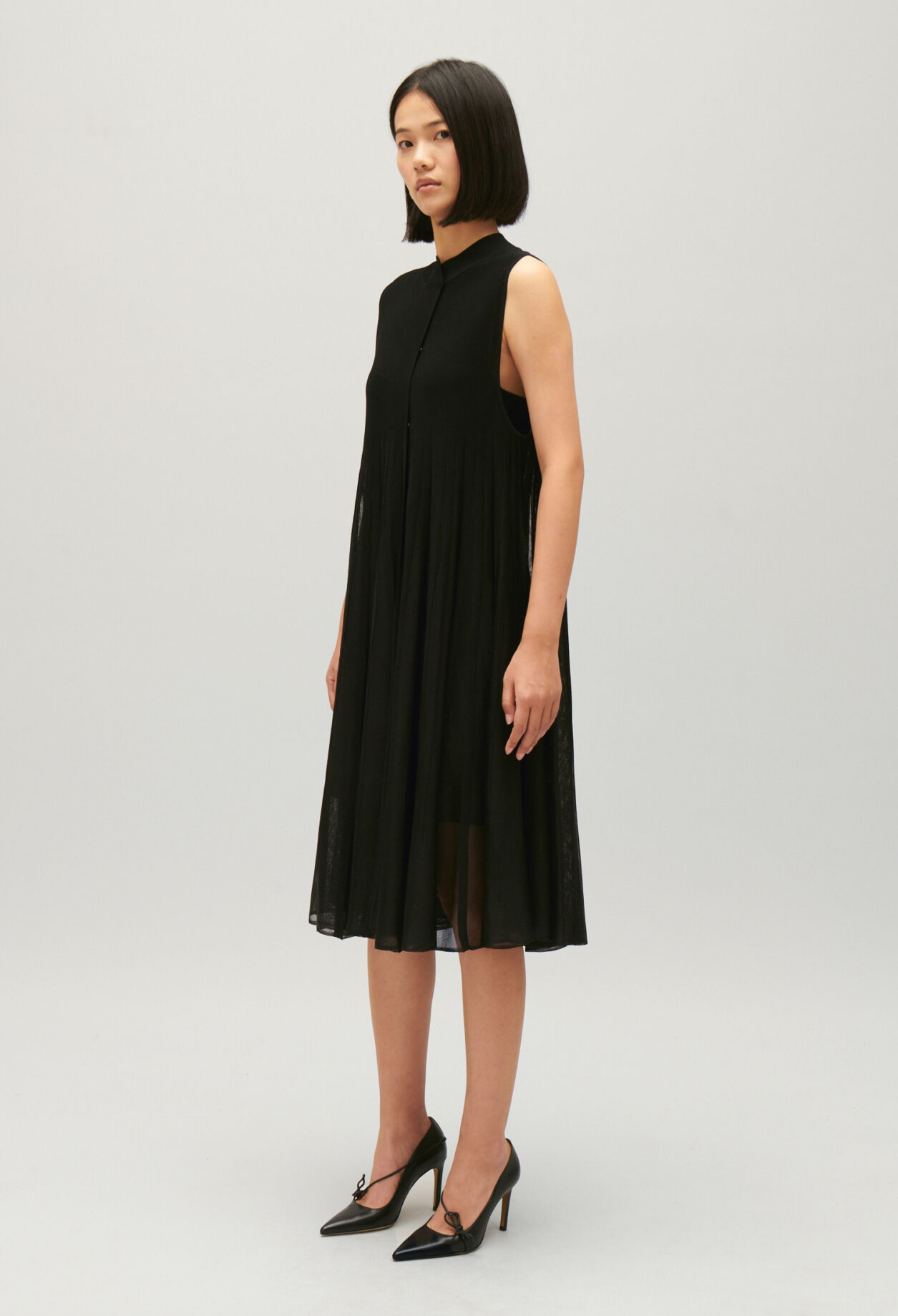 Langes Strickkleid