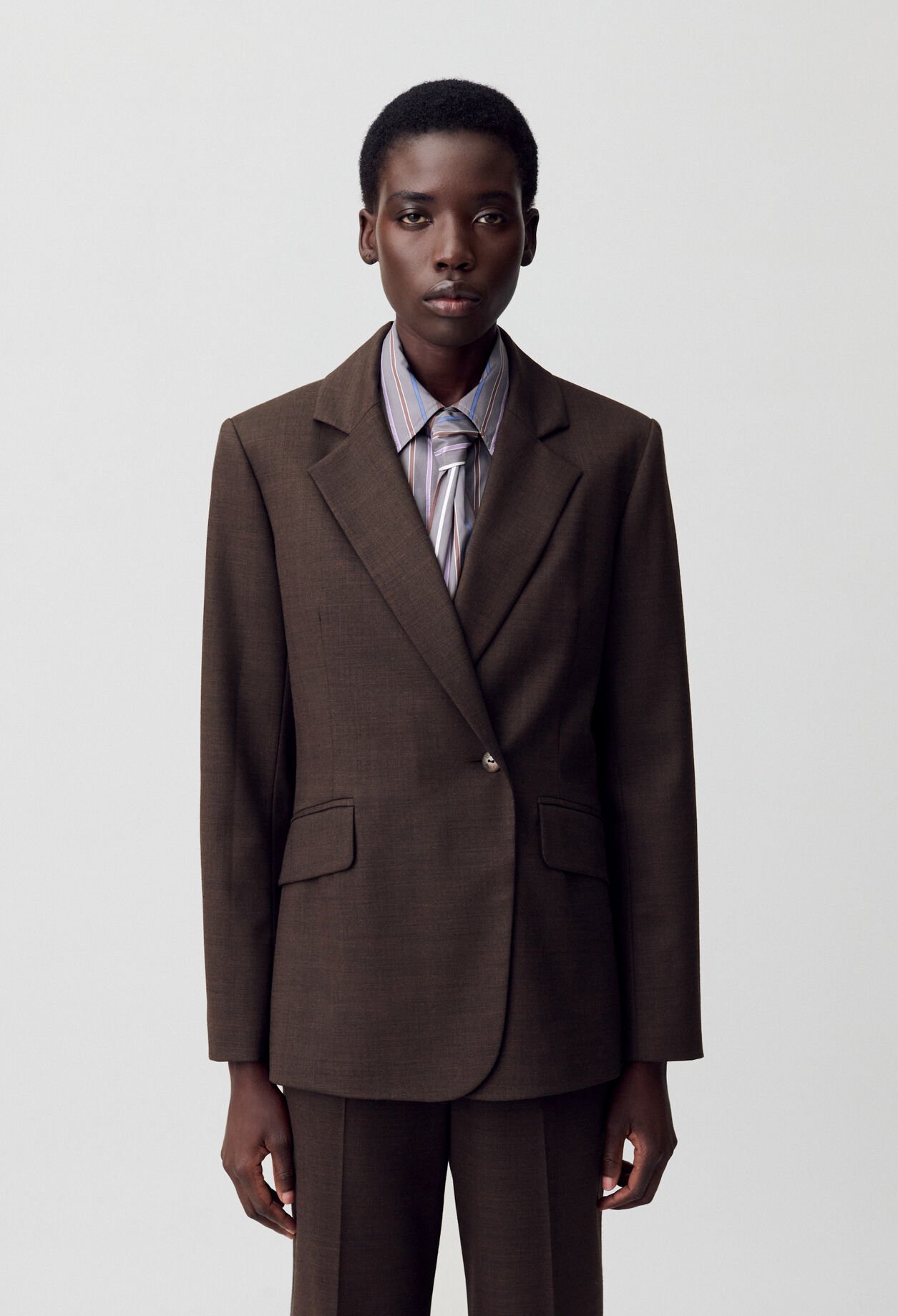 Blazer-Jacke im Anzugstil