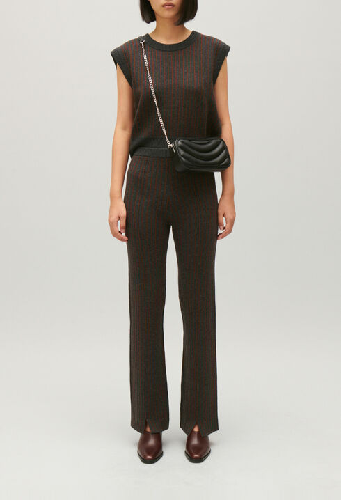 Gestreifte Strickhose 