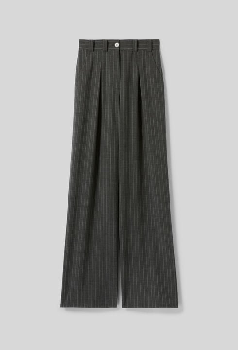 Gerade Hose mit hohem Bund