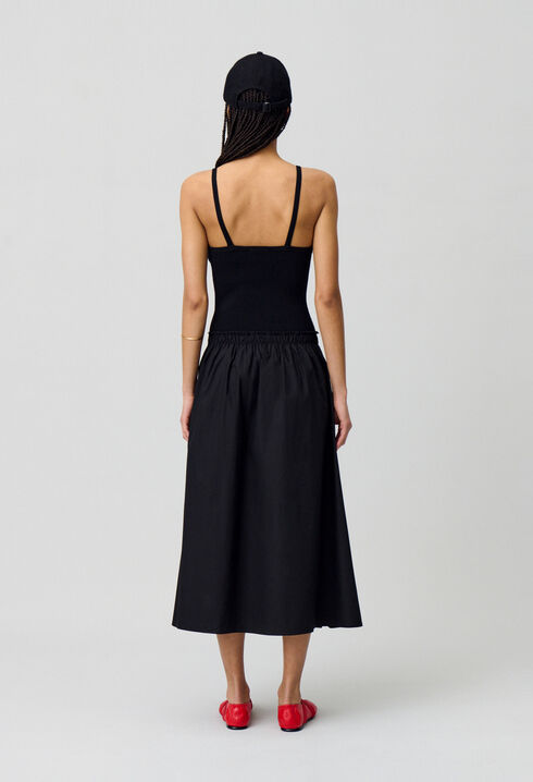 Halblanges Kleid B&uuml;ste Mesh